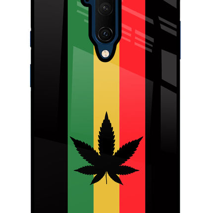 Weed Flag Oneplus 7T Pro Glass Case