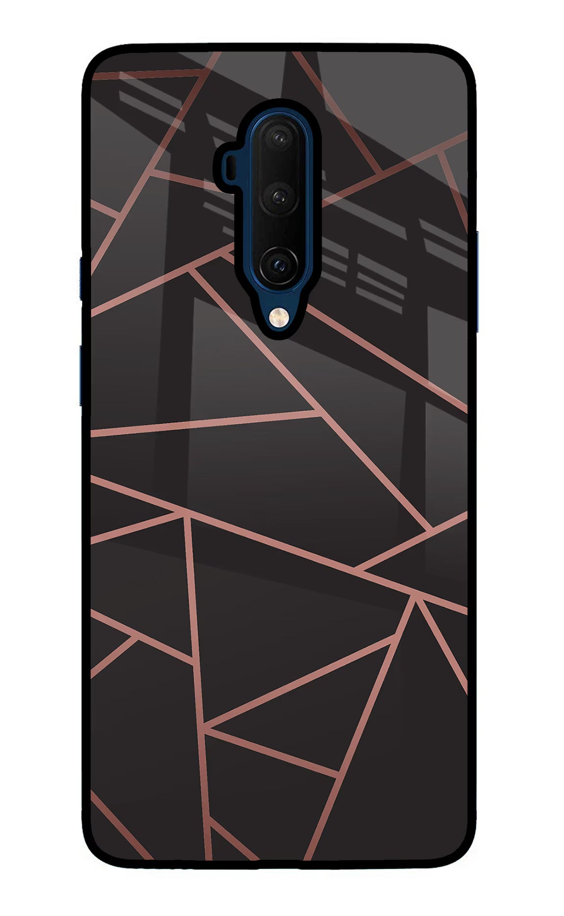 Geometric Pattern Oneplus 7T Pro Glass Case Back Cover by Casekaro
