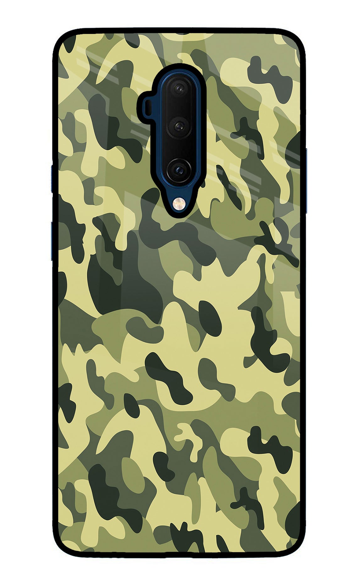 Camouflage Oneplus 7T Pro Glass Case