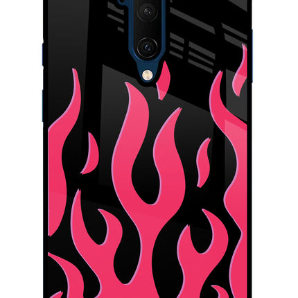 Fire Flames Oneplus 7T Pro Glass Case