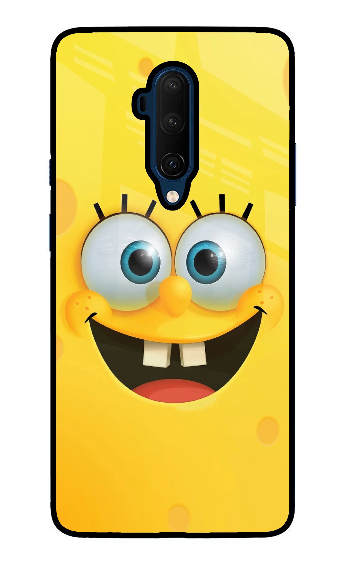 Sponge 1 Oneplus 7T Pro Glass Case Back Cover by Casekaro