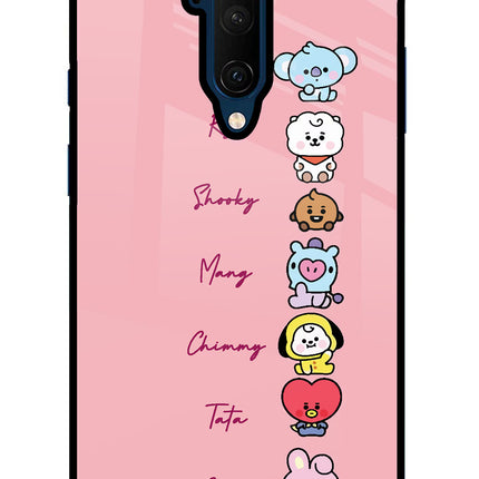 BTS names Oneplus 7T Pro Glass Case