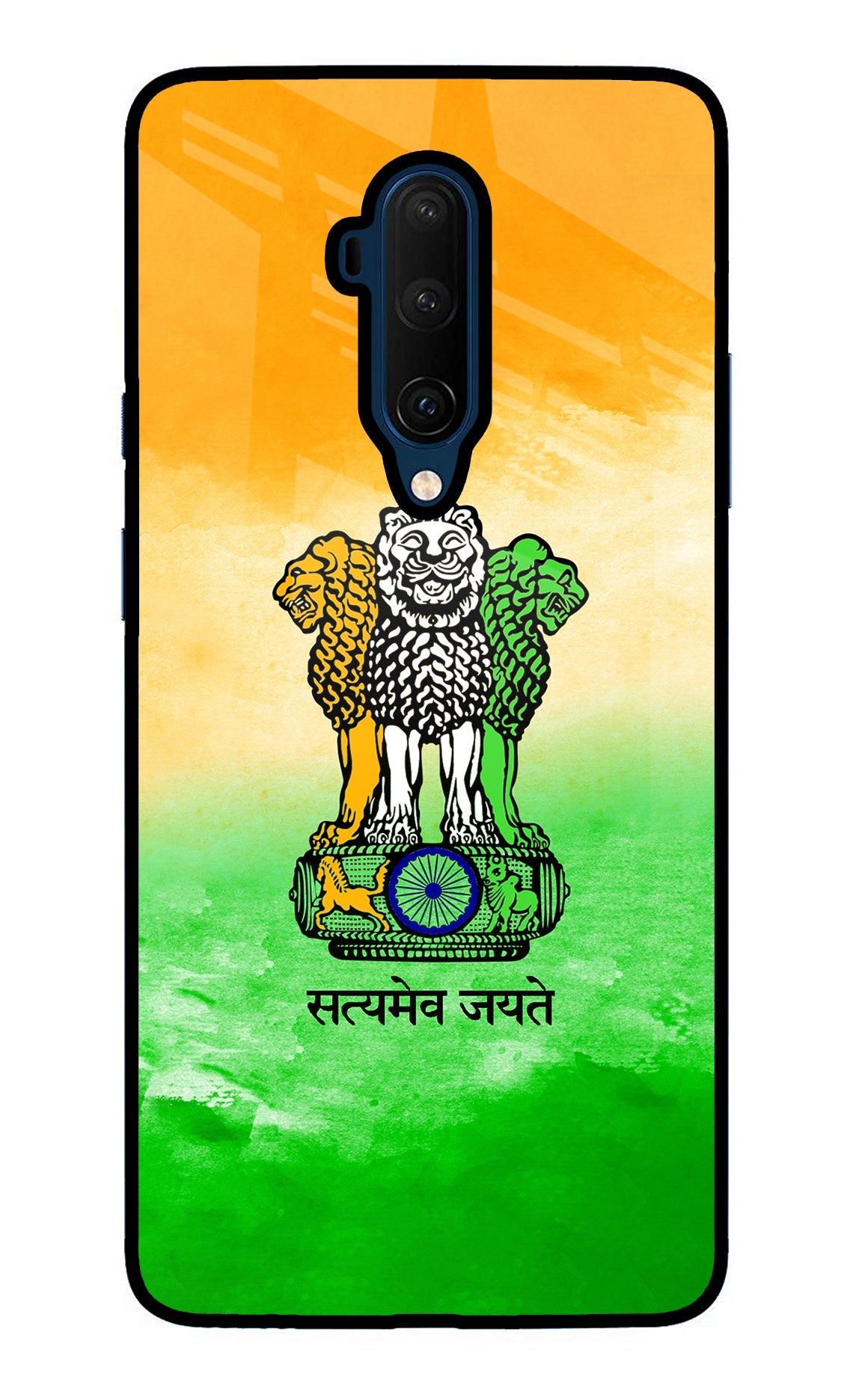 Satyamev Jayate Flag Oneplus 7T Pro Back Cover