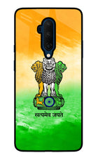 Satyamev Jayate Flag Oneplus 7T Pro Glass Case