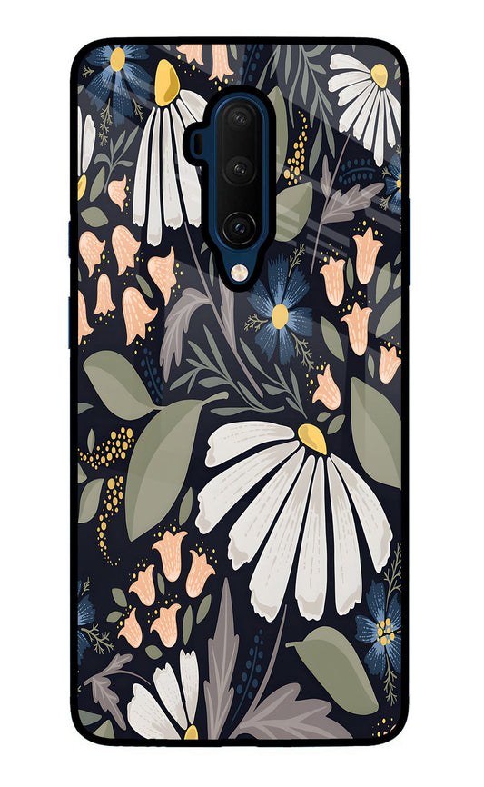 Flowers Art Oneplus 7T Pro Glass Case