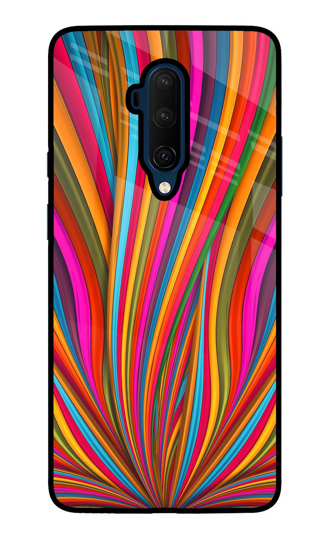 Trippy Wavy Oneplus 7T Pro Glass Case