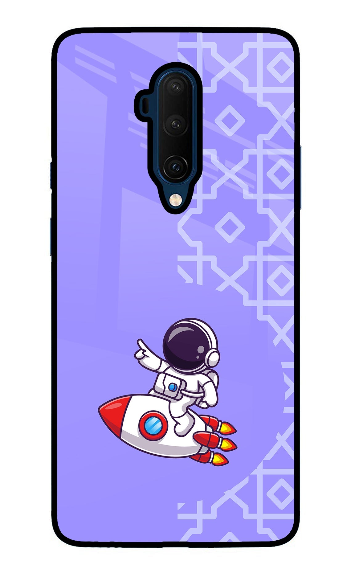 Cute Astronaut Oneplus 7T Pro Glass Case