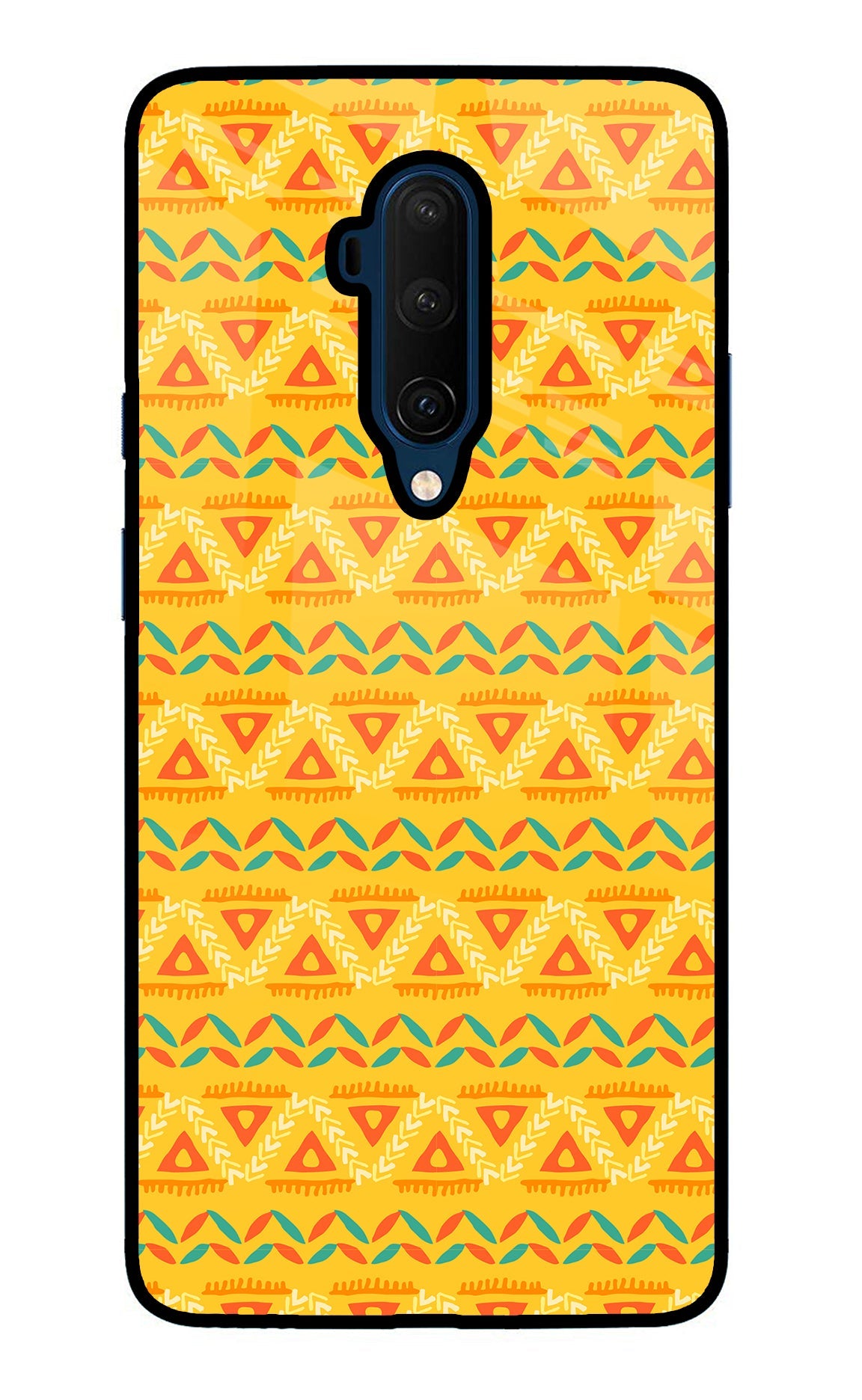 Tribal Pattern Oneplus 7T Pro Glass Case