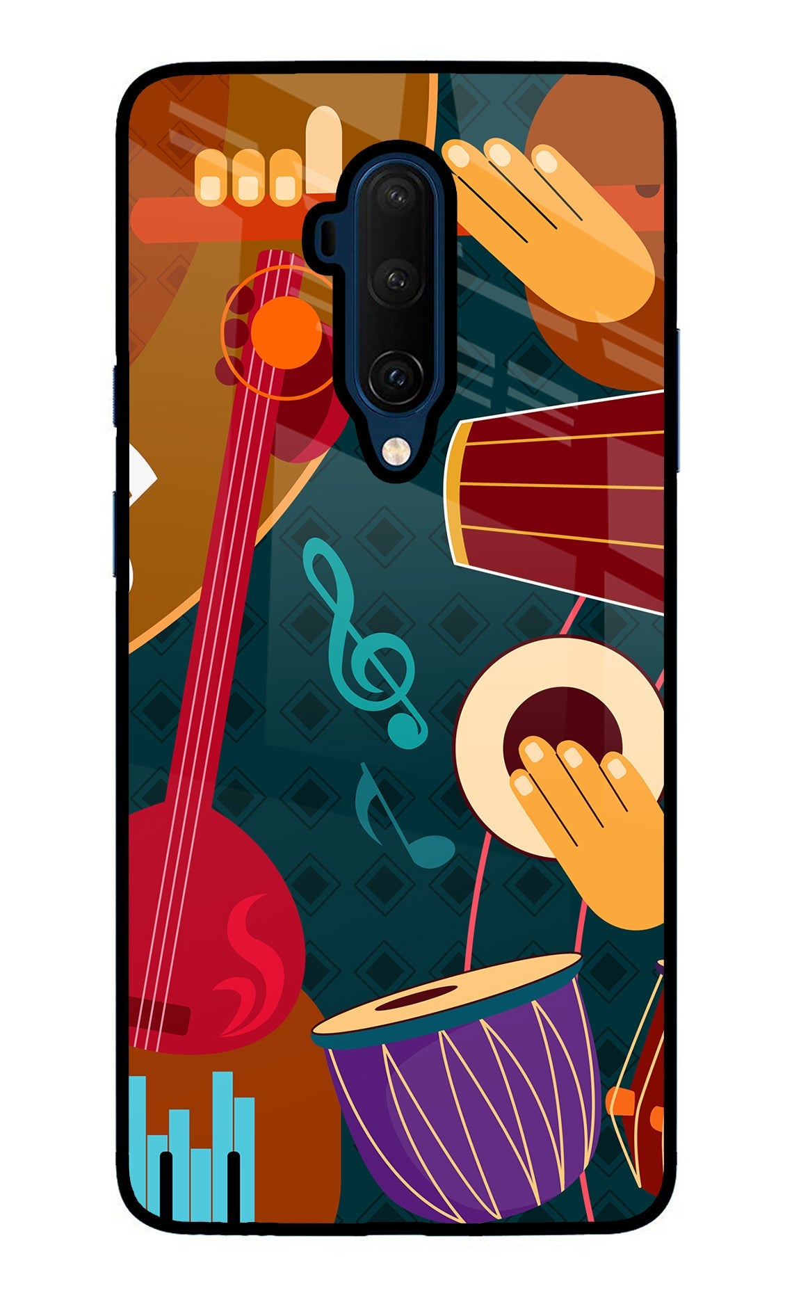 Music Instrument Oneplus 7T Pro Glass Case