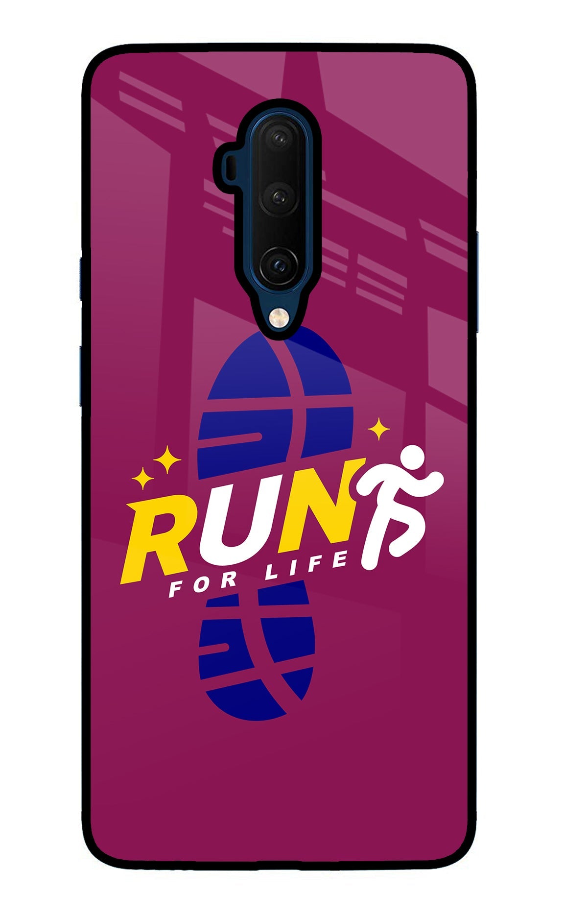 Run for Life Oneplus 7T Pro Glass Case