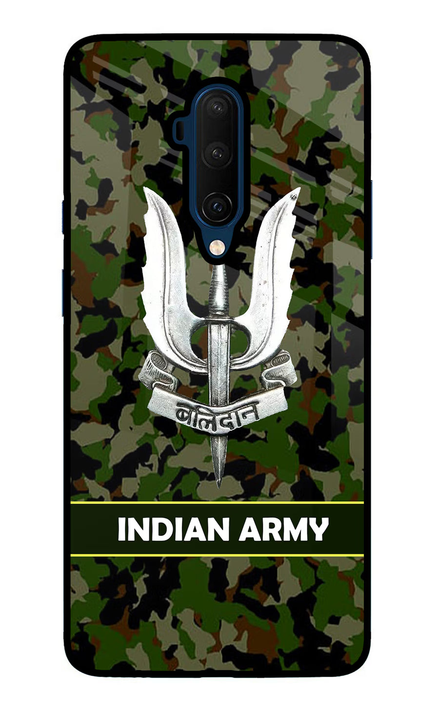Balidan Indian Logo Oneplus 7T Pro Back Cover, Glass case