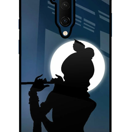 Shri Krishna Silhouette Oneplus 7T Pro Glass Case