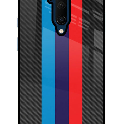 BMW Stripes Pattern Oneplus 7T Pro Glass Case