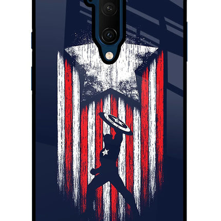 Captain America Marvel Art Oneplus 7T Pro Glass Case