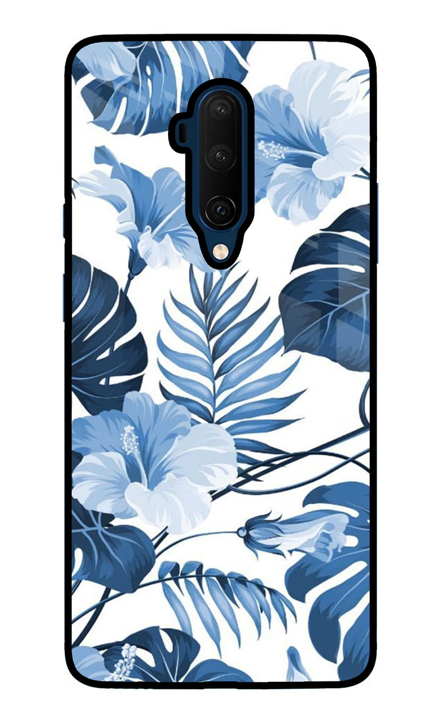 Fabric Art Oneplus 7T Pro Back Cover, Glass case