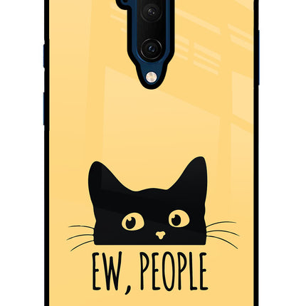 Ew People Catitude Oneplus 7T Pro Glass Case