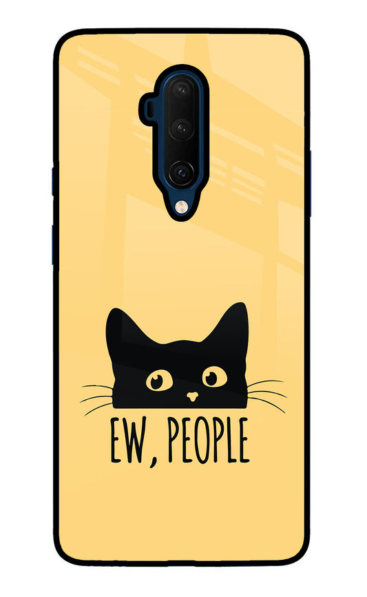 Ew People Catitude Oneplus 7T Pro Glass Case