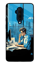 Focused Hustler (AI Generated) Oneplus 7T Pro Glass Case