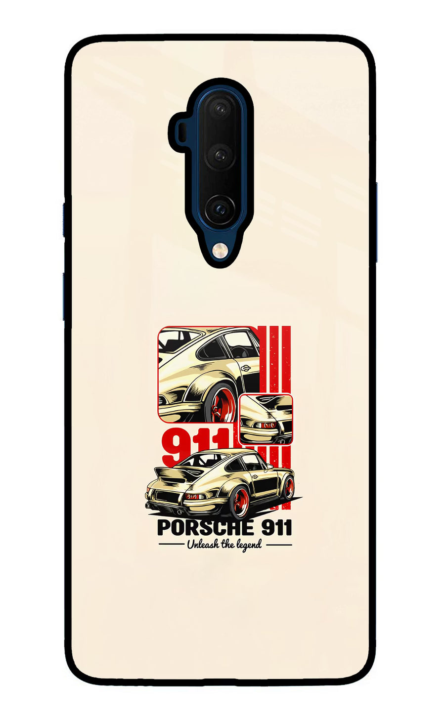 Classic Porsche 911 Oneplus 7T Pro Back Cover, Glass case