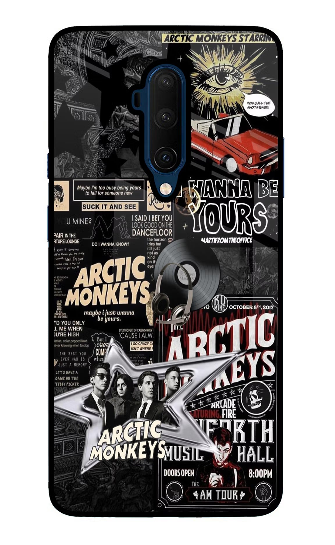 Arctic Monkeys Oneplus 7T Pro Glass Case Back Cover by Casekaro