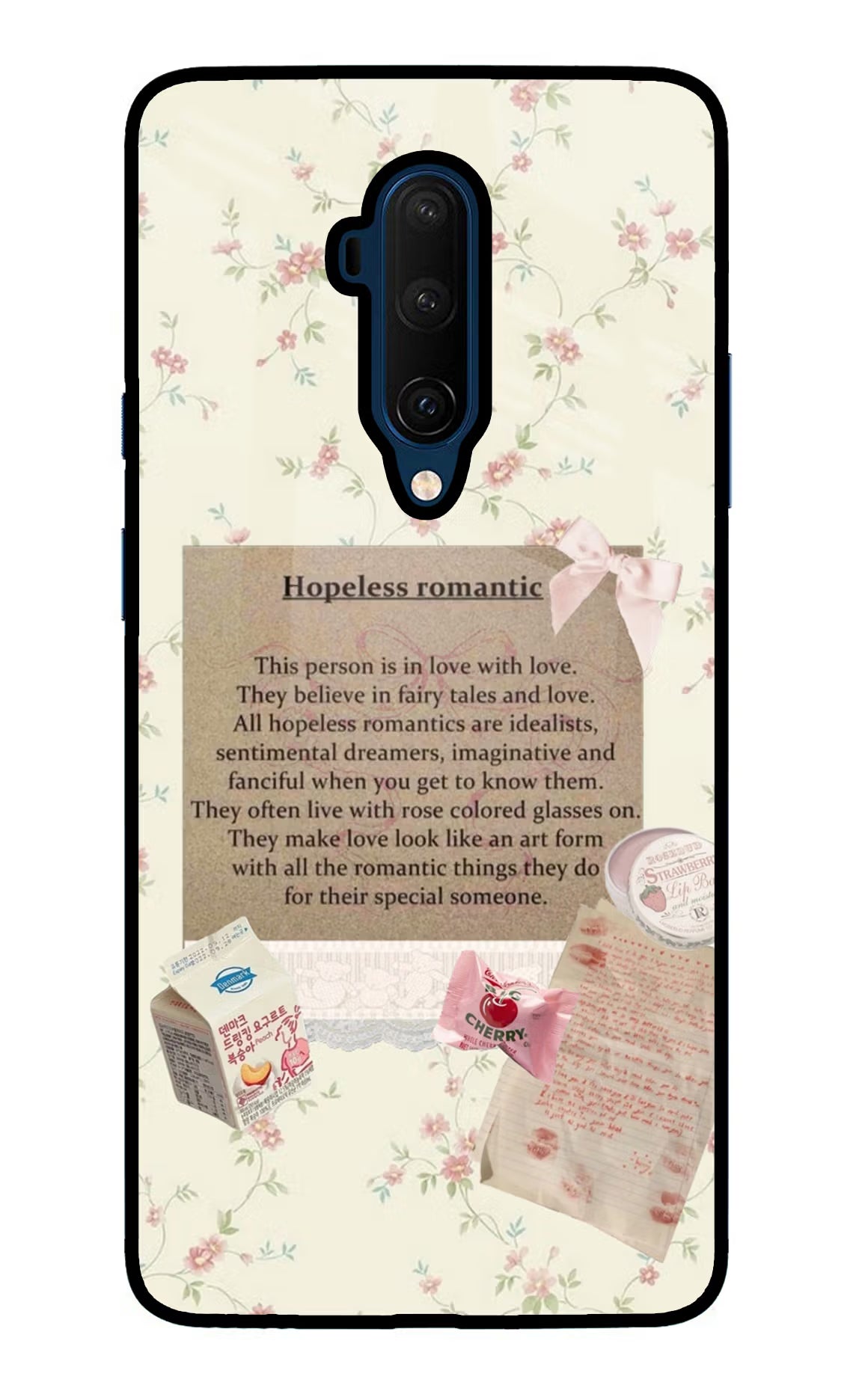 Hopeless Romantic Oneplus 7T Pro Glass Case
