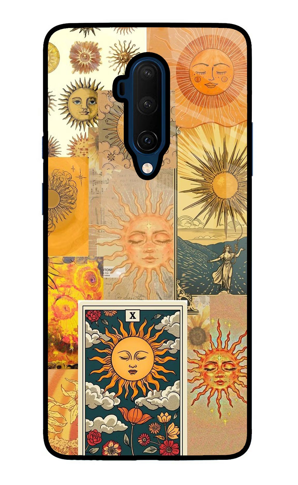 Sun Oneplus 7T Pro Glass Case Back Cover by Casekaro