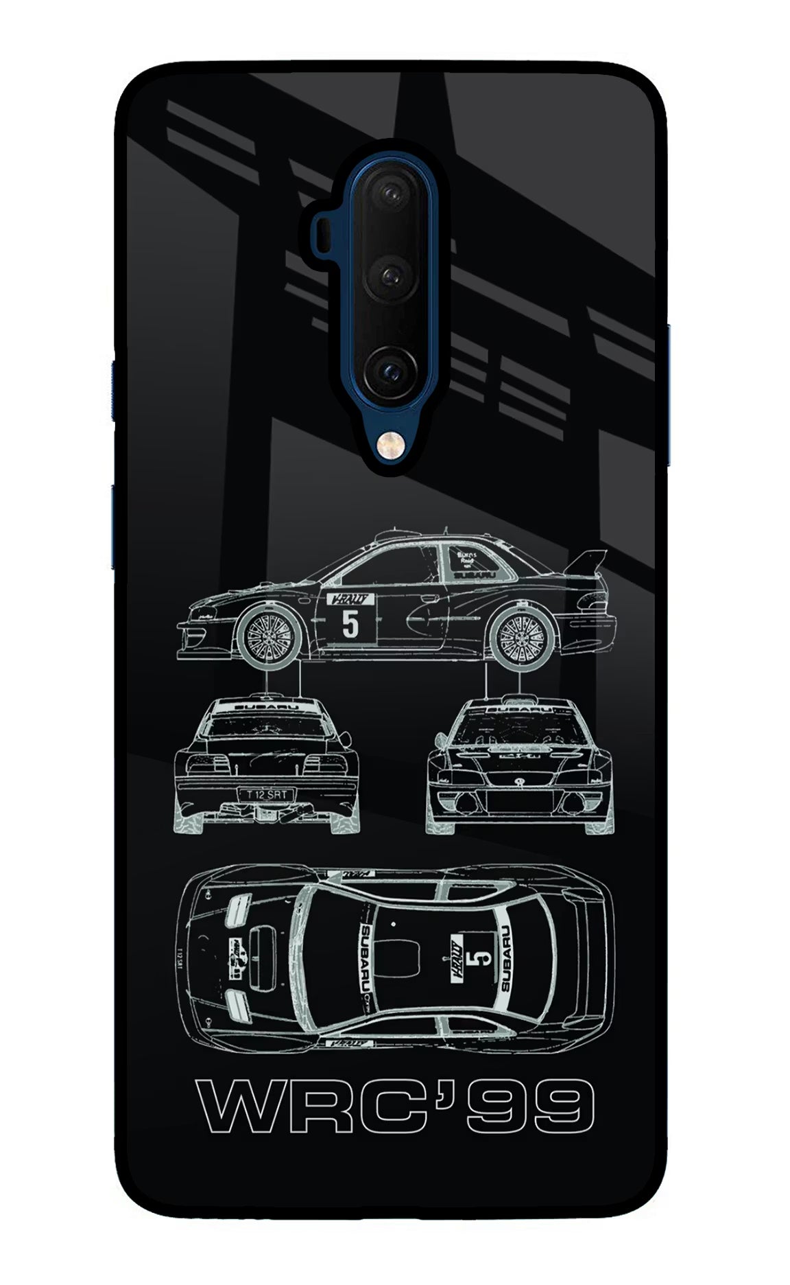 WRC'99 Oneplus 7T Pro Glass Case Back Cover by Casekaro