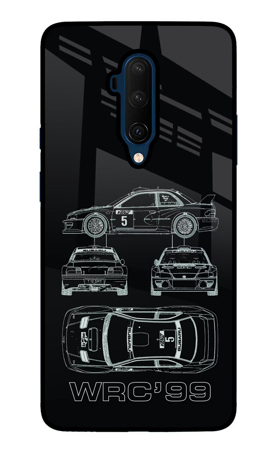 WRC'99 Oneplus 7T Pro Back Cover, Glass case