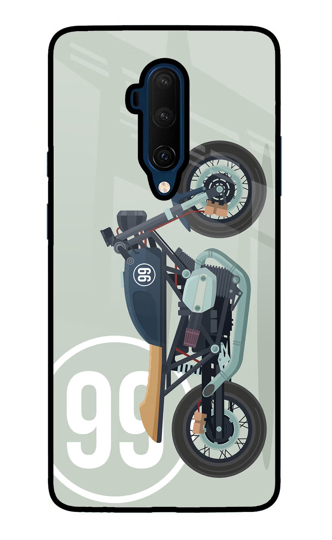 Classic Cafe Racer 99 Oneplus 7T Pro Glass Case
