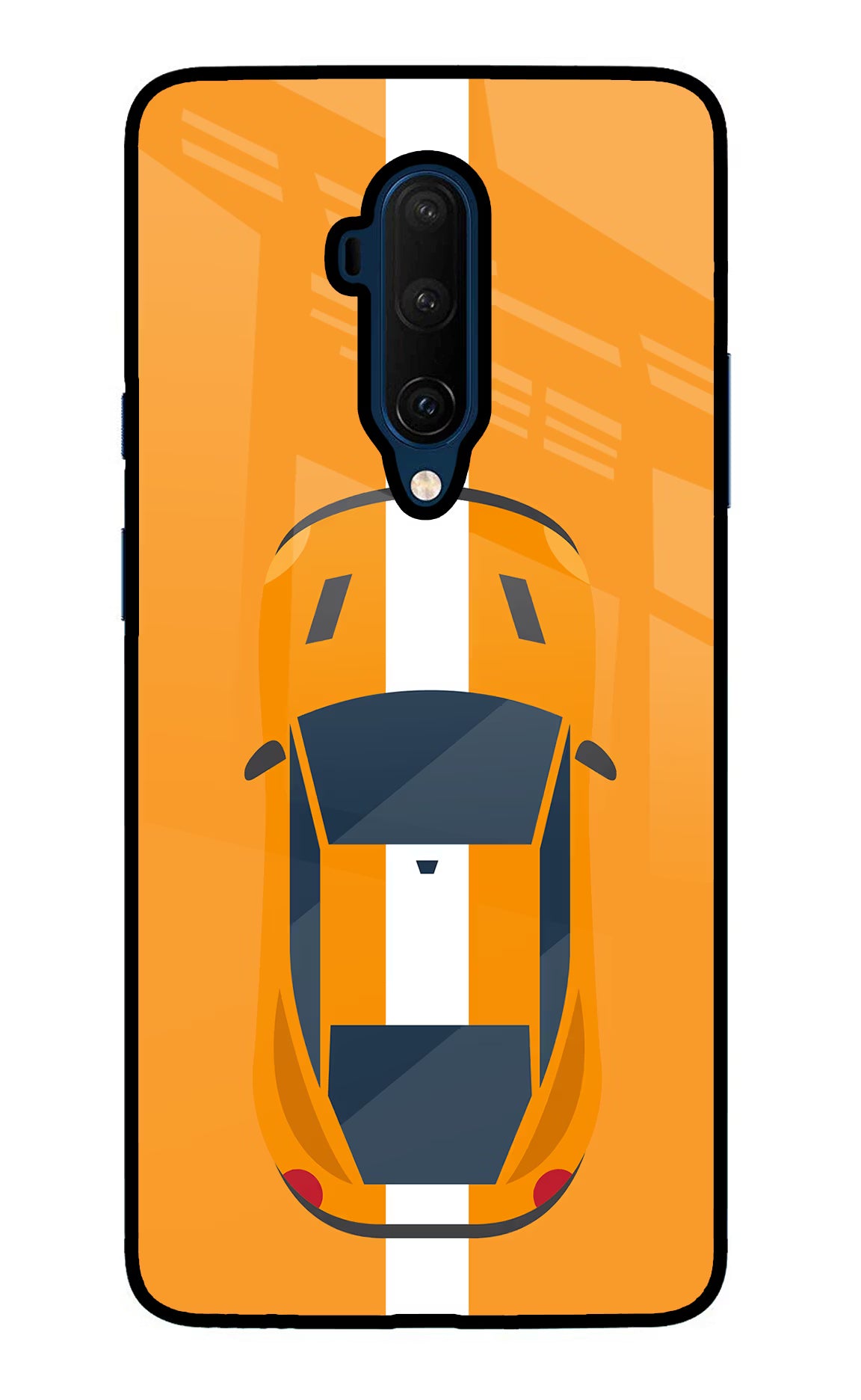 Highway Pursuit Oneplus 7T Pro Glass Case Back Cover by Casekaro