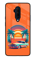 Palm Drive 80s Oneplus 7T Pro Glass Case