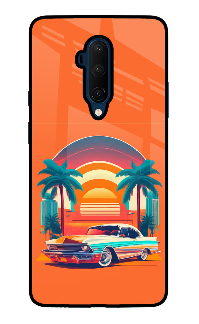Palm Drive 80s Oneplus 7T Pro Glass Case