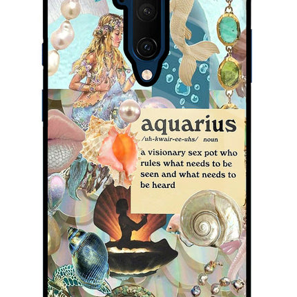 Aquarius Zodiac Oneplus 7T Pro Glass Case