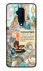 Aquarius Zodiac Oneplus 7T Pro Glass Case