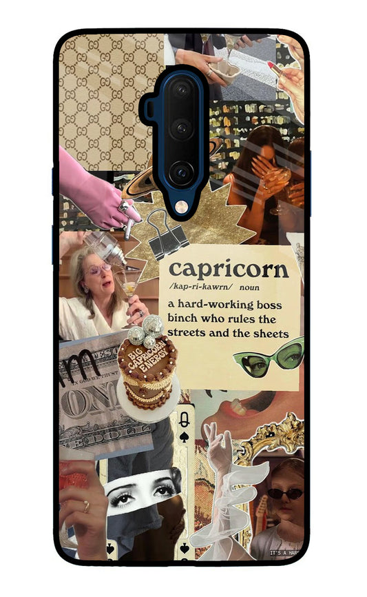 Capricorn Zodiac Oneplus 7T Pro Glass Case