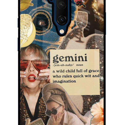 Gemini Zodiac Oneplus 7T Pro Glass Case