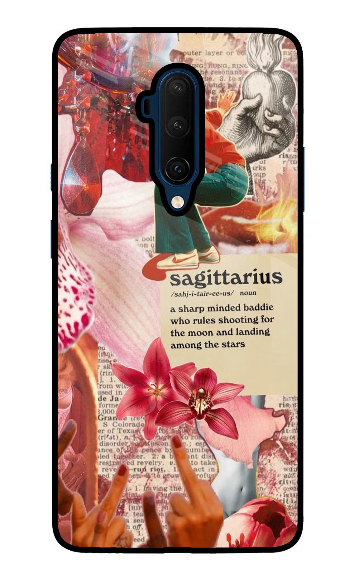 Sagittarius Zodiac Oneplus 7T Pro Glass Case