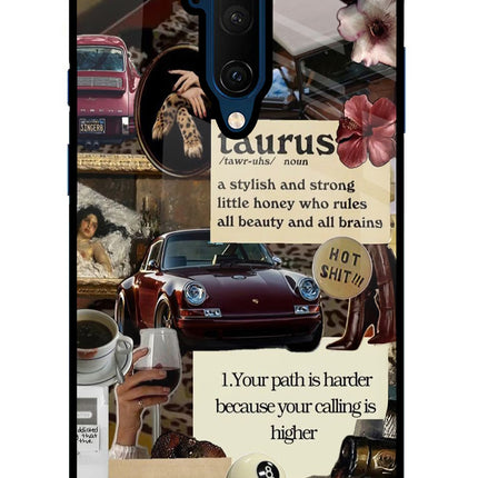 Taurus Zodiac Oneplus 7T Pro Glass Case