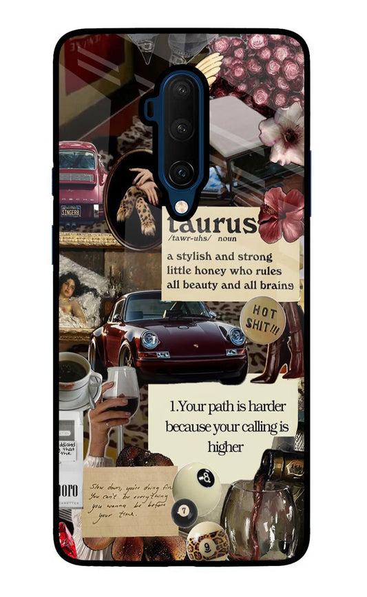Taurus Zodiac Oneplus 7T Pro Glass Case