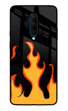 Fired Up – Black Oneplus 7T Pro Glass Case