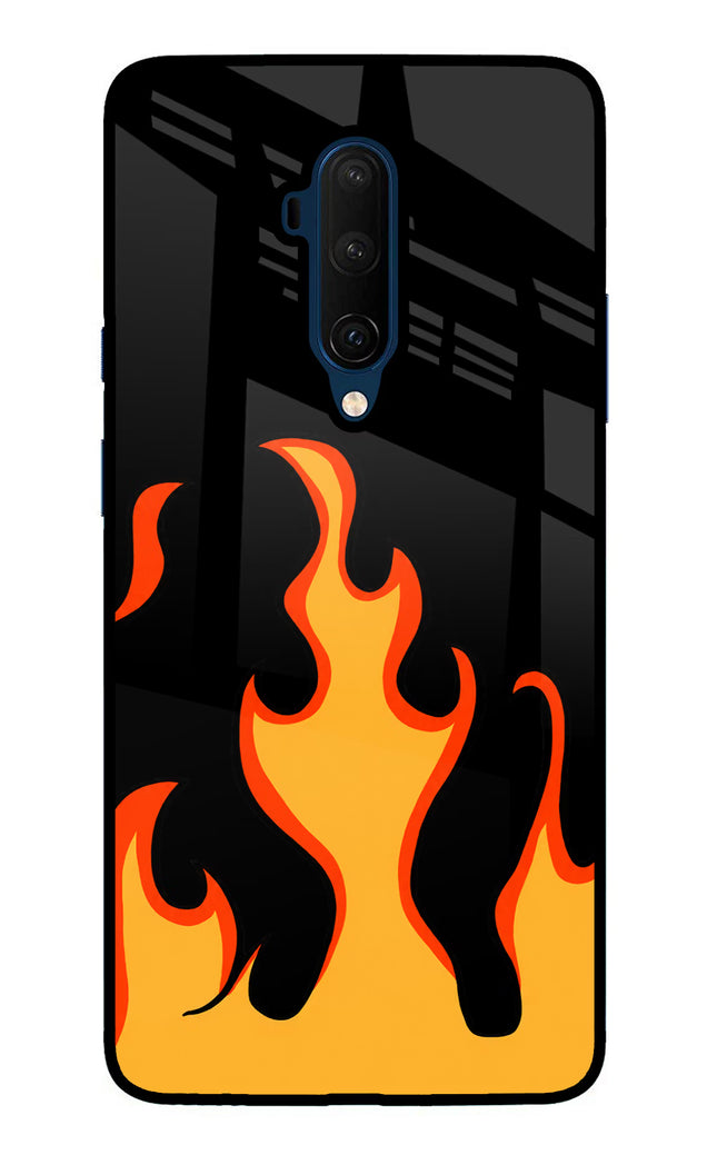 Fired Up – Black Oneplus 7T Pro Glass Case
