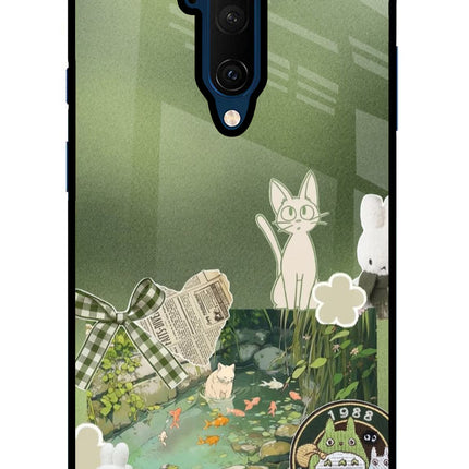 Aesthetic anime Oneplus 7T Pro Glass Case