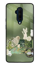 Aesthetic anime Oneplus 7T Pro Glass Case