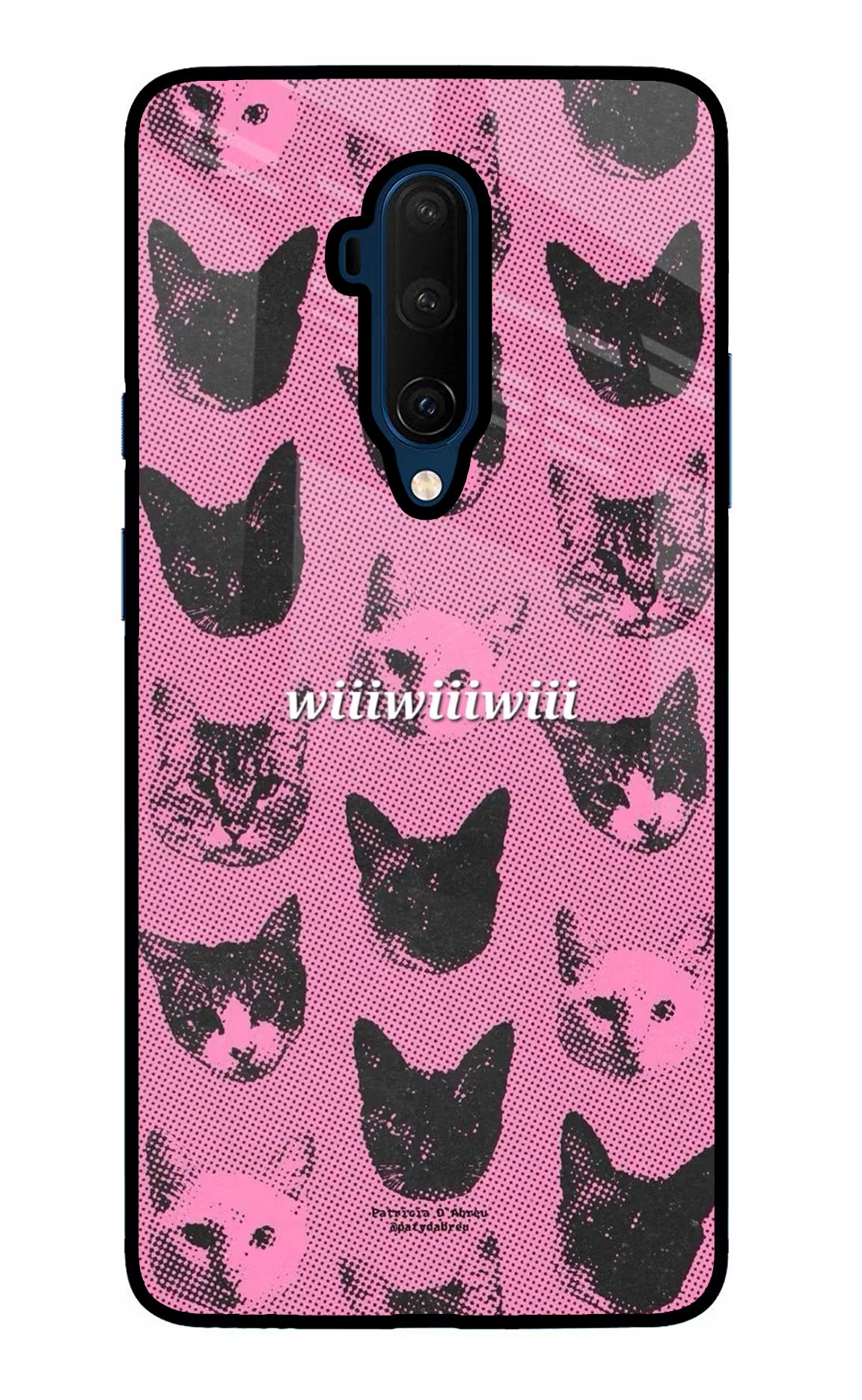 Pink Cats Oneplus 7T Pro Glass Case
