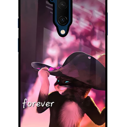 Forever Cat Oneplus 7T Pro Glass Case