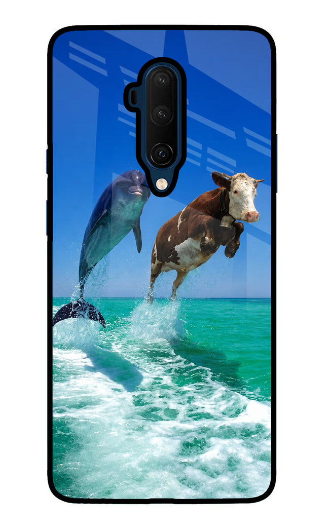 Dolphin vs Cow Oneplus 7T Pro Glass Case