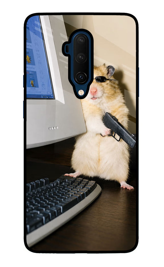 Hacker Hamster Oneplus 7T Pro Glass Case