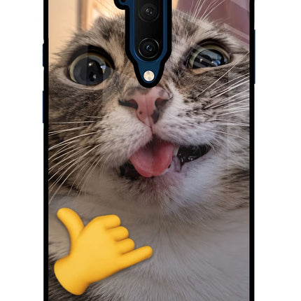Silly Cat Call Oneplus 7T Pro Glass Case