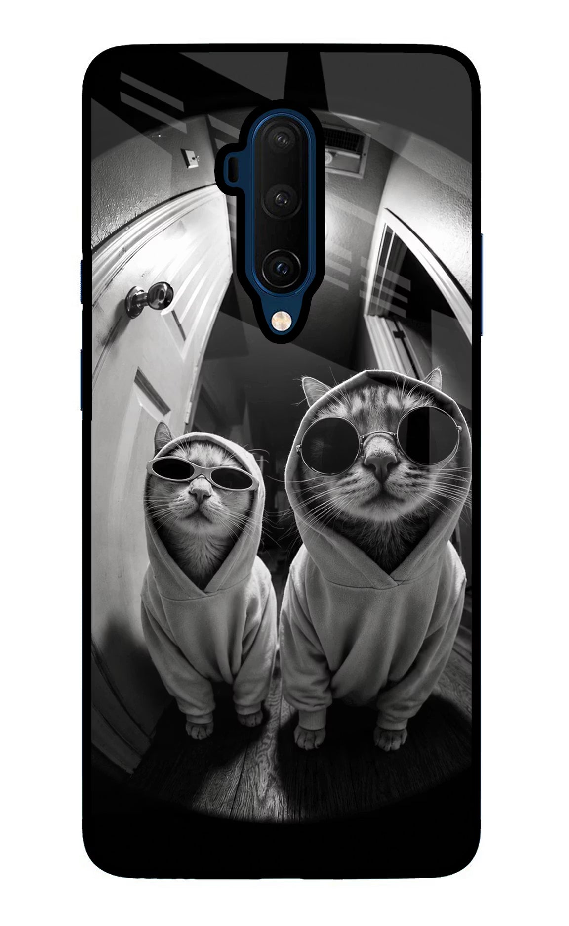 Hood Cats Oneplus 7T Pro Glass Case
