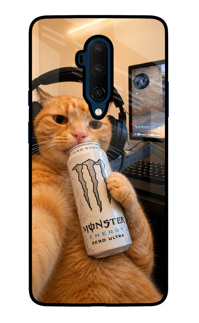 Gamer Cat Energy Oneplus 7T Pro Glass Case